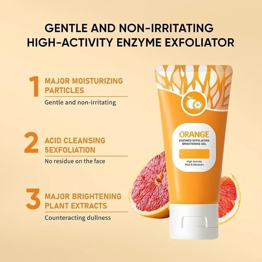 Orange Enzyme Exfoliating Gel | Brightening, Nourishing & Citrus