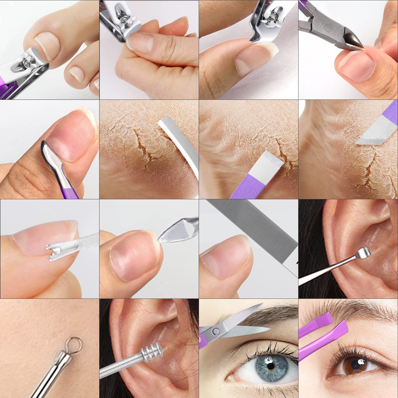 16 Pcs Manicure & Pedicure Tool Set