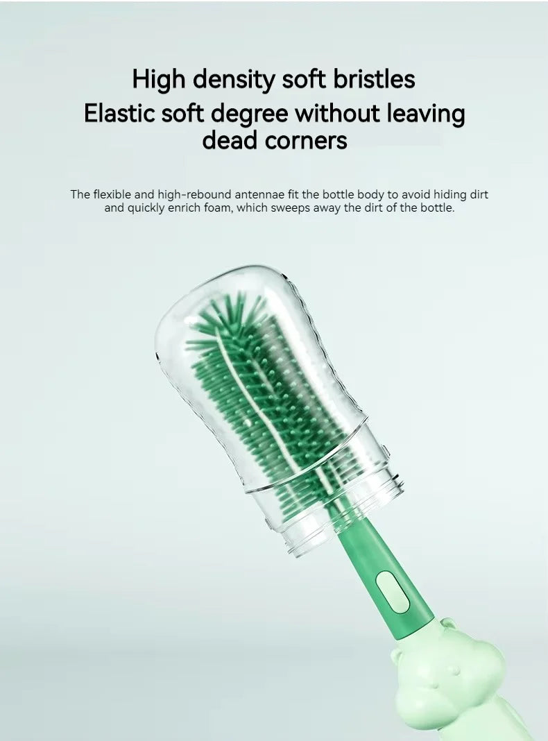 3-in-1 Silicone Baby Bottle Cleaning Brush Set
