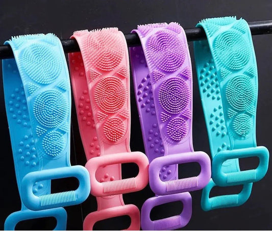Silicone Back Scrubber Strap | Soft Exfoliating Body Wash Belt