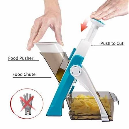 Mandoline Food Slicer Vegetable Cutter, Safe Food Chopper