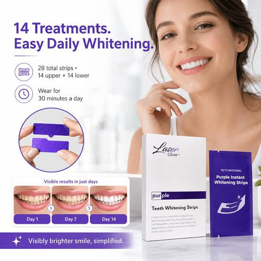 Purple Instant Teeth Whitening Strips – Fast Teeth Whitening Treatment