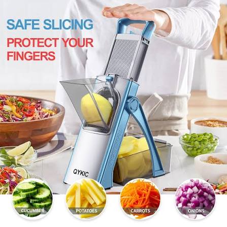 Mandoline Food Slicer Vegetable Cutter, Safe Food Chopper