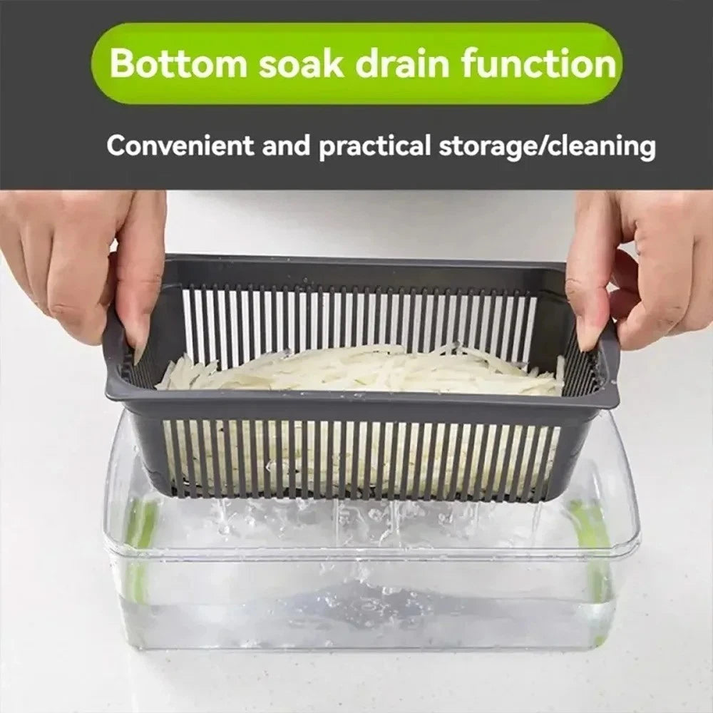 16-In-1 Multifunctional Vegetable Chopper & Slicer